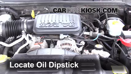 2004 Dodge Dakota Sport 3.7L V6 Crew Cab Pickup (4 Door) Aceite Controlar nivel de aceite